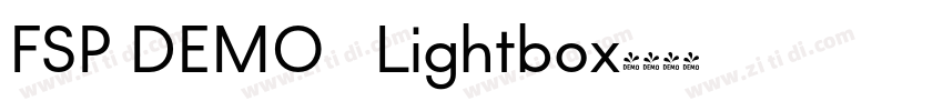 FSP DEMO   Lightbox字体转换